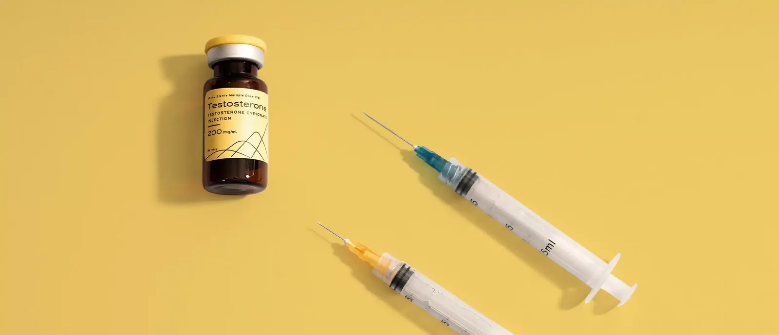 Vial and syringes